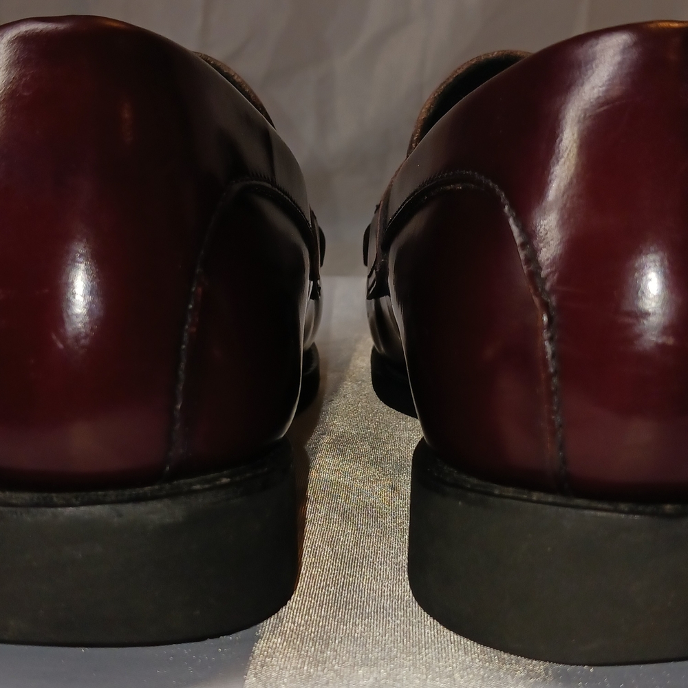 "Rockport" Men's Burgundy, Leather, Tassel Loafers Size 12W - Picture 5 of 15